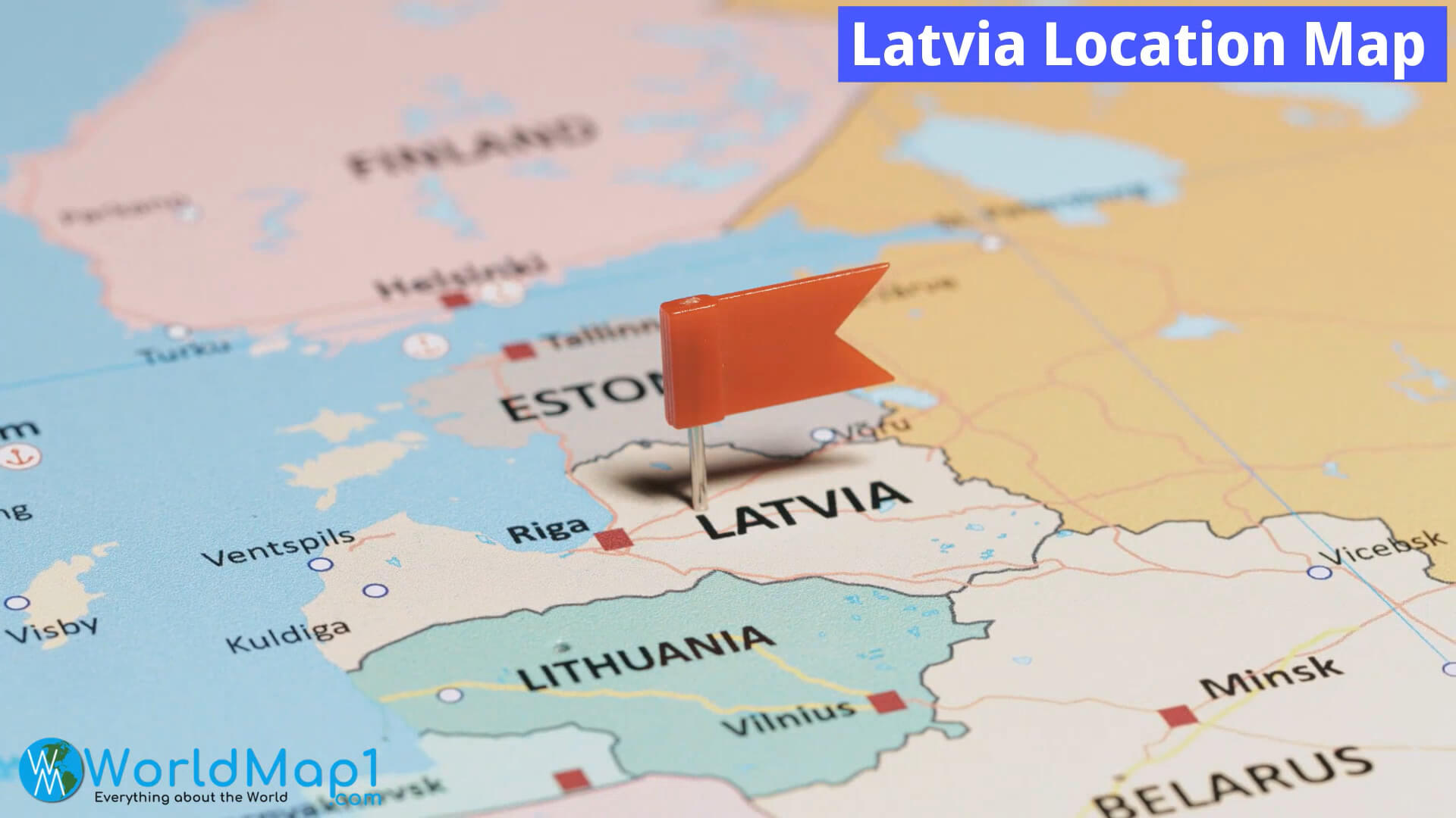 Latvia Location Map